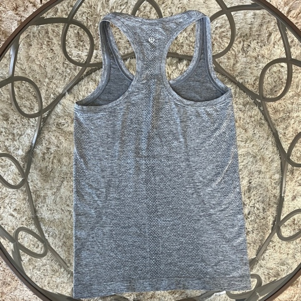 Lululemon Swiftly Heathered Gray Tank‎ Top - Picture 4 of 5